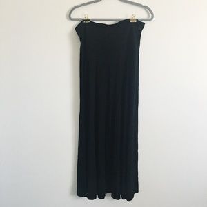 GAP Black Foldover Maxi Skirt Size L